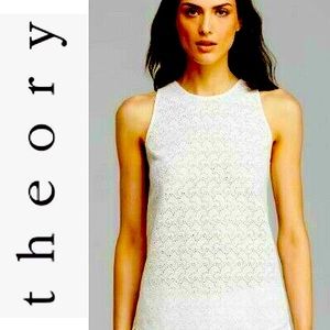 Theory Ellice Sleeveless Eyelet Top